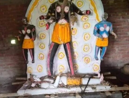 Islamic militants vandalised Maa Kali temple [ Sherpur Upazila, Bangladesh ]