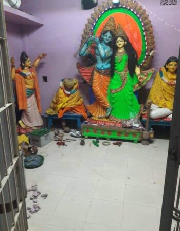 Radha Gobinda idol vandalised [ Gopalganj , Bangladesh ]