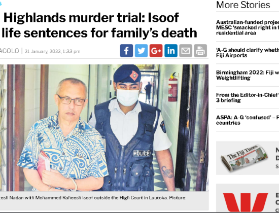 Hindu family of 5 murdered; infant survived the murder attempt [ Nausori Highlands, Fiji ]