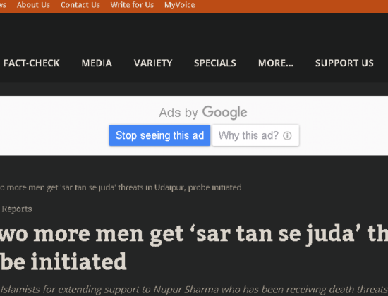 Hindu men receive ‘Sar tan se juda’ threats [ Rajasthan, India]