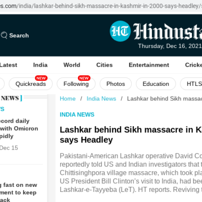 Chittisinghpura massacre [Jammu & Kashmir, India]