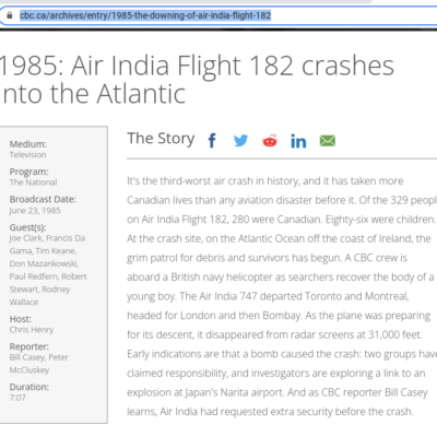 Air India Flight 182 Bombing