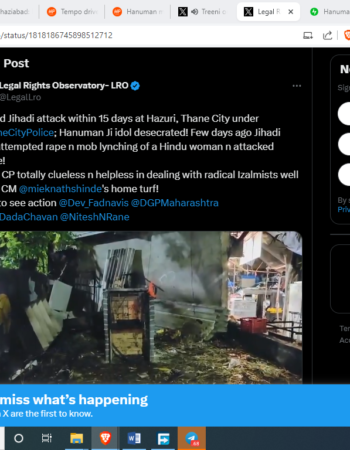 Hanuman Murti Desecrated by Islamists [Thane, Maharashtra]