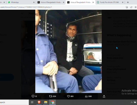 Hindu Man Arrested for Opposing Government’s Plan to Build Model Mosque on His Land [Bangladesh]