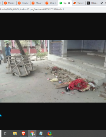 Desecration of Hindu Temples [Dhupguri, West Bengal]