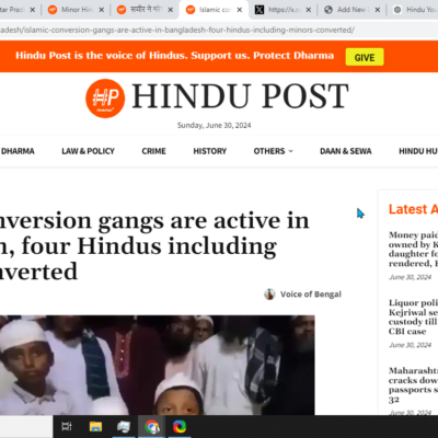 Four Hindus, Including Minors, Converted [Sylhet, Bangladesh]